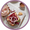 Feelgood Sandwich mit Schinken mit Belém-Pfeffer