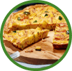 Kartoffel-Zucchini-Tortilla mit Saftschinken