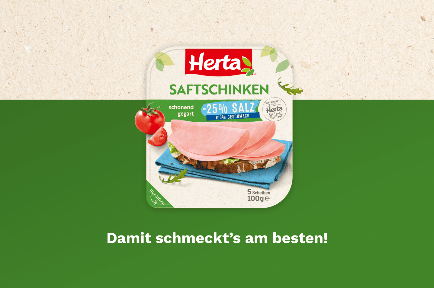 Saftschinken -25 % Salz