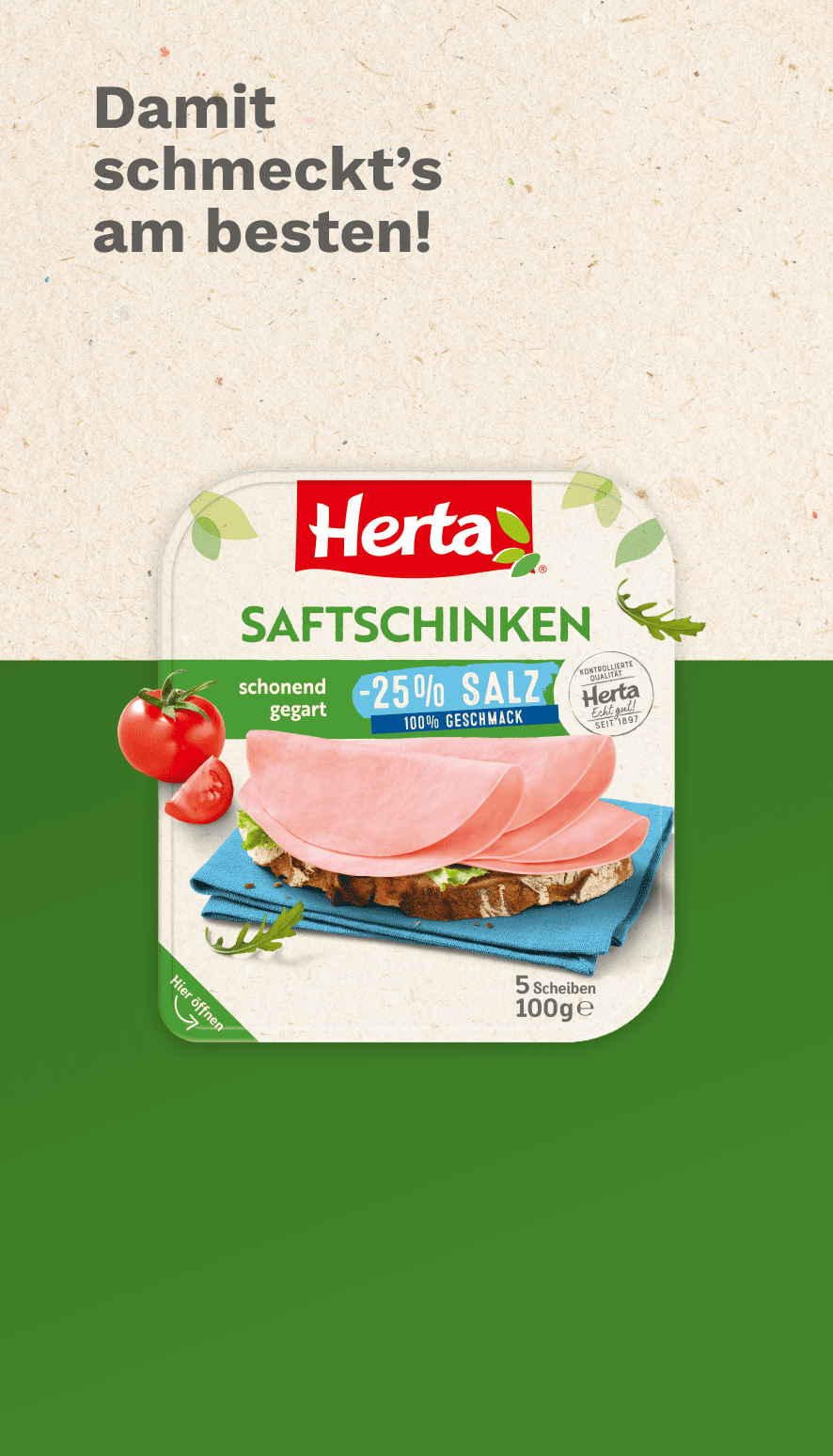 Saftschinken -25 % Salz