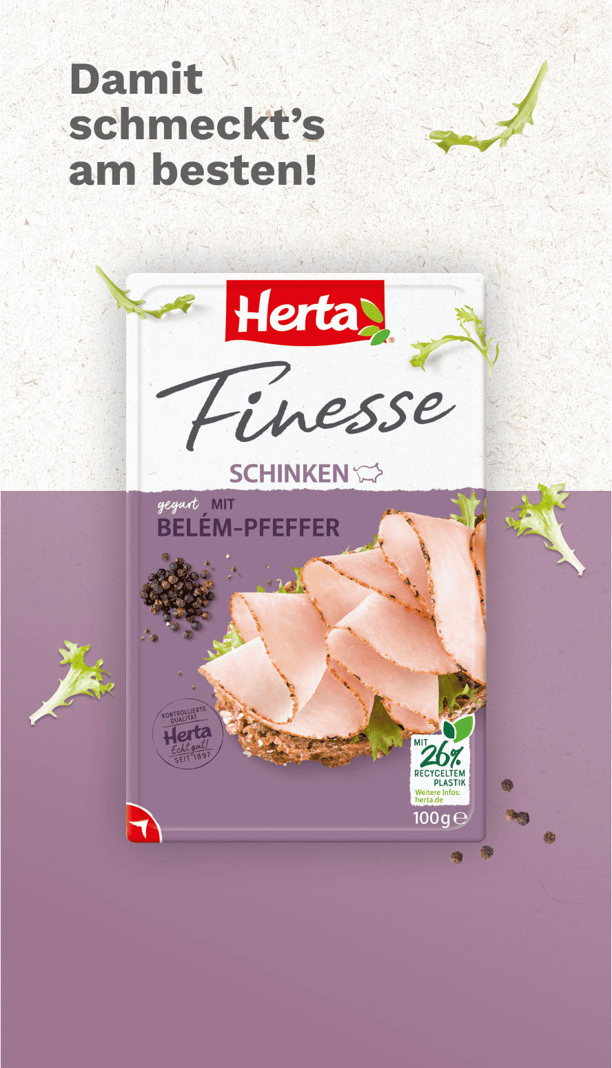 Schinken mit Belém-Pfeffer